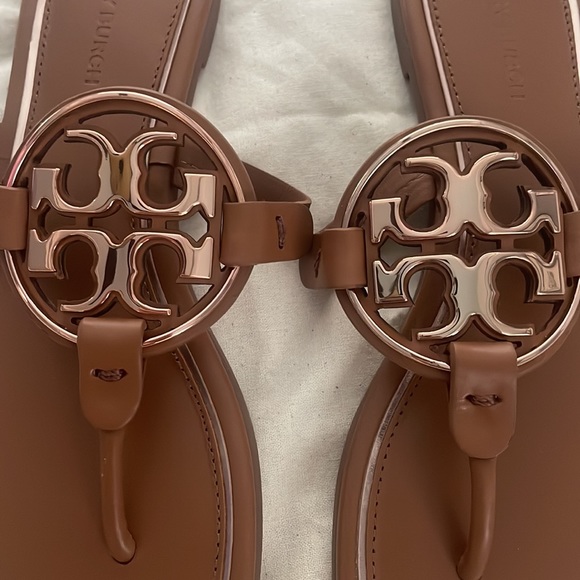 Tory Burch Miller Metal Logo Sandal - Picture 5 of 8